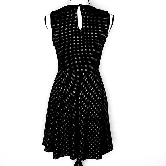 Express Black Cocktail Dress with Mesh Detail - Picture 4 of 6